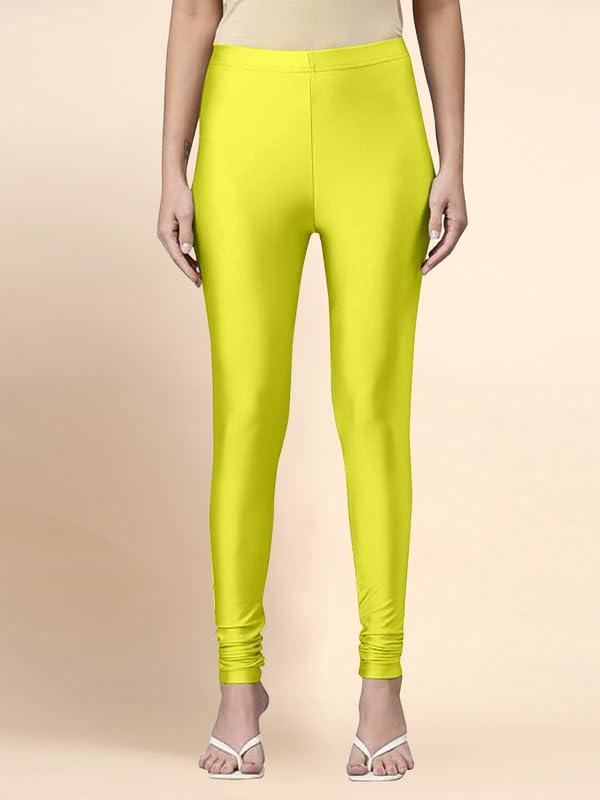 Image of TRENDMALLS Women's Microfiber Elastane Stretch Soft Churidar Length Leggings with Ultrasoft Waistband