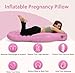 NZTGVR Tummynest - Pregnancy Mattress, Pink Inflatable Pregnancy Pillow, Full Body Pregnancy Pillow with Hole for Tummy, The Best Pregnancy Pool Float for Sleeping Prone, Relieves Back Pain