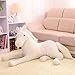 JJSCCMDZ Juguetes de Peluche 70 * 40 cm Gigante Simulación de Relleno de Animales Caballo Peluche Juguete Prone Doll Muñeca Niños Cumpleaños Decoración del hogar (Color : 70cm White)