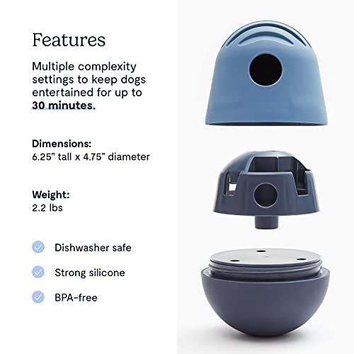 Fable The Game Treat Dispensing Dog Toy - Dog Treat Toys Interactive Entertainment & Mental Stimulation - Dog Treat Toy That Mimics Hunting Prey - Dog Food Dispenser Toy For A Full Meal - Navy #TOP3