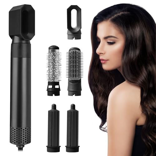 Anluomania Cepillo Secador de Pelo, Cepillo de Aire Caliente Set, Moldeador de Pelo, con Secador de Pelo, Cepillo Alisador, Rizador, Secador Cepillo, Voluminizador, para Seca Alisa Volumen