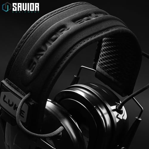 Image of Savior Equipment Apollo Electronic Earmuffs For Shooting w /Gel Ear Pads, 24dB NRR, Noise Cancelling Ear Protection Headset