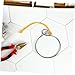 JUMPLAWN 1Set Stainless Steel Anchor Ring Retrieval System Durable Rope and Hook for Grade Accessories Secure Connections for Yacht and Boat Anchoring