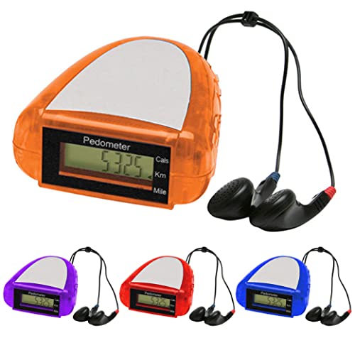 2-Pk-Activity-Tracker-Pedometer-FM-Radio-Scanner-Stereo-Earbuds-Fitness-Health