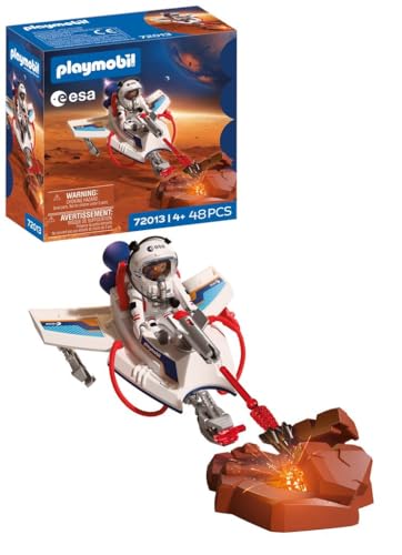 PLAYMOBIL Space ESA Weltraumgleiter | Astronautin - Flugfahrzeug mit Schussfunktion & Greifarm | Weltraumforschung im Kinderzimmer | Hochwertiges Spielzeug Set | Für Kinder ab 4 Jahren | 72013