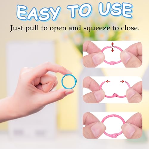 HAUTOCO 50Pcs Binder Rings - Image 4