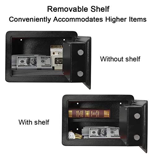 image for Lovndi Security Safe Box with Keypad 0.5 Cubic Feet, Digital Safe Elec