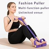 Foot Pedal Resistance Band, 1 Purple Exercise Equipment for Home Use, Full Body Workout for Gym Enthusiasts, Yoga and Sit Up Exercise Equipment for Strength Training - Image 4