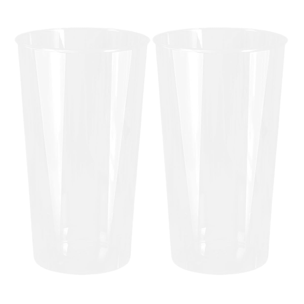 Seau à fleurs transparent PC Zerodeko (lot de 2) - Vase moderne anti-chute