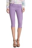  edc by ESPRIT Damen Hose Normaler Bund 043CC1B014 Tregging, Gr. 32 (XXS), Violett (520 Light Summer Purple)