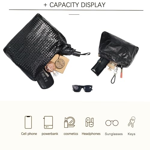 Image of JINMANXUE Woven Tote Bag for Women, Woven Bags with Small Purse,Large Braided Top Handle Hobo Satchel Handbag