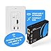 OREI 4K HDMI/USB-C Extender, Over Single Cat6/Cat7 Cable Wall Plate Transmitter 4K @ 60Hz UltraHD with HDR & IR Control - Up to 165 ft