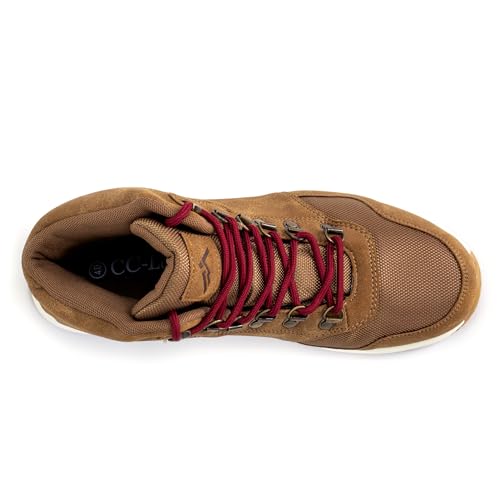 CC-Los Damen Winter-Snowboots wasserdicht Outdoor | 200g Velour-Futterisolierung | Leichtgewichtige MD+Gummi-Laufsohle | Braun Größe 38