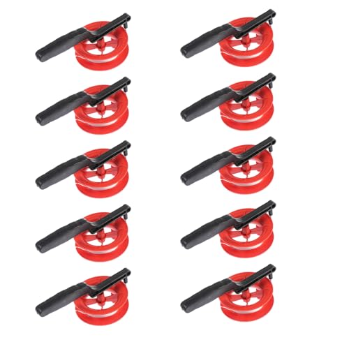 HOOTNEE Universal Wheel Set 10pcs Plastic Reels Kite String Winder Hand-held Line Spool for Outdoor Activities