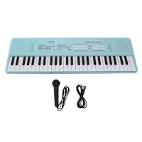 Piano de teclado para niños, 61 teclas, piano digital electrónico, kit de instrumentos musicales con micrófono, música, juguetes de enseñanza en el hogar para niños y niñas (negro Piano de teclado para niños, 61 teclas, piano digital electrónico, kit de instrumentos musicales con micrófono, música, juguetes de enseñanza en el hogar para niños y niñas (negro