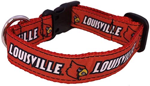 Collegiate Dog Collar (Large, Louisville Cardinals)