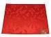Lenox Holly Damask Placemat, Set of 4, Red