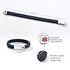 PJ JEWELLERY Personalised Engraving Genuine Braided Leather with Stainless Steel Medical Alert Magnetic Clasp ID Bracelets for Men Medical ID Wristband #4