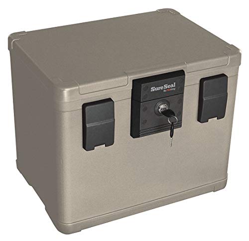 Wholesale CASE of 2 - FireKing SureSeal .6cu ft. Media Fire File Chest-Media File Fire Chest, Ltr, Waterproof, 6 Cu Ft, Taupe