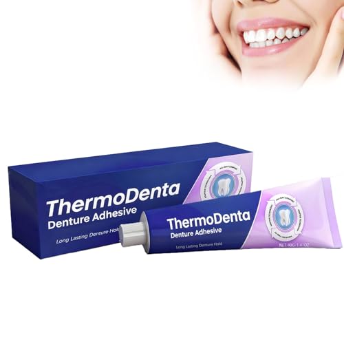 Crema Adesiva per Protesi Dentali Thermodental Formula Termoplastica Extra Forte Tenuta per Protesi Superiori e Inferiori Comodità per Uso Quotidiano 40g (1Pezzi)