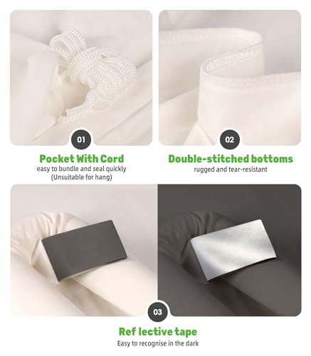 Elk Game Bags 5 Pack, Essential Hunting Gear & Accessories, Field Dressing Quarter Meat Bag, Medium to Large Wild Hunting Gear Bag for Elk, Deer, Caribou,and Moose - Image 6