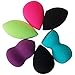 Beauty Sponge Foundation Makeup Blender - 1 pc Black Egg Shaped Make Up Sponges for Blending, Stippling, Highlighter, Contour! Premium Latex Free Reusable Cosmetic Applicator