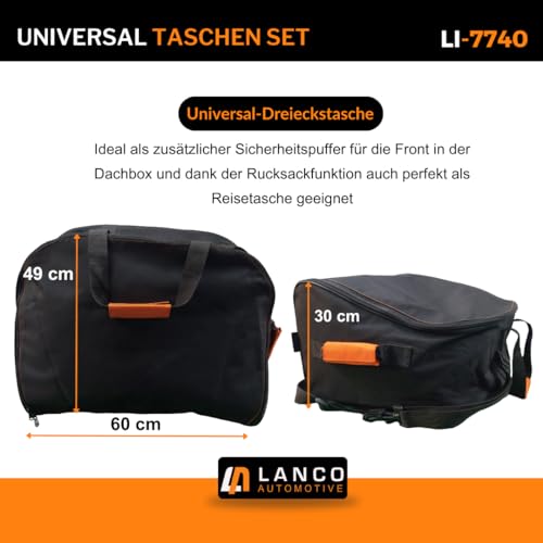 Sacoches de toit kit sac à dos voyage robuste à fixation par clic rapide