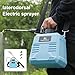 fxwtich Electric Garden Sprayer 5L/8L Backpack Sprayer with 3 Mist Nozzles, Rechargeable Handle, Adjustable Strap Garden Spraying Tool Blue 5L