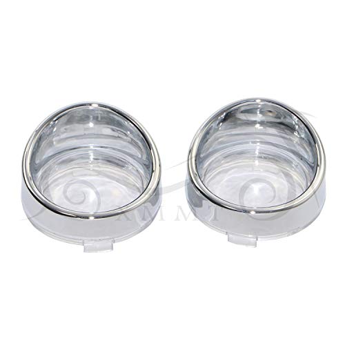 Motorcycle Turn Signal Lights Visors Lens Cover For Chrome&Clear Harley Sportster 883 1200 Softail Dyna Touring Road Glide