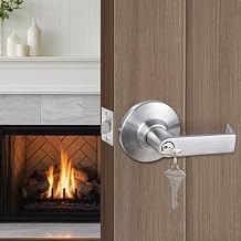 NEWBANG Grade 1 Commercial Door Entry Lock,with ADA ,UL Listed, 3-Hour Fire Rated Tested and Door Lever 1000000 Times Duariblity Turn Test, Satin Chrome Finish,GRD1-71ET-1P