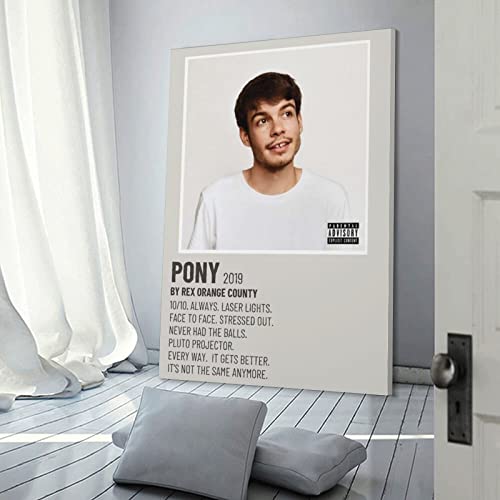 Toile Rex Orange County PONY pour Décoration Chambre Ado et Studio
