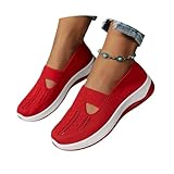 Womens Shoes Dressy Casual Flats Slip On Sneakers for Women with Arch Support Orthopedic Walking Shoes for Plantar Fasciitis Fashion Tennis Work Shoes