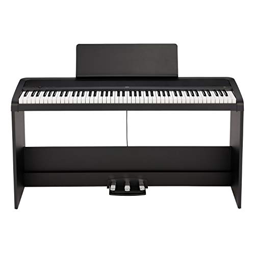 KORG Piano digital B2SP de 88 teclas con soporte y unidad de tres pedales