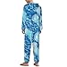 TVUGHGI Glowing Jellyfish Onesie Pajamas for Adults Long Sleeve Fashion One-Piece Cosplay Party Hooded Zip-up Homewears S