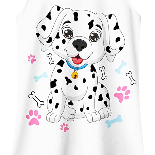Lqsz Girls Nightgowns Spotted Dog Nightdress Nightie Sleepwear Pajamas Flutter Short Sleeves Nightgowns For Little Girls 7 8T #TOP3