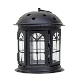 UXZDX Star Hollow Candle Holder Candlestick Tealight Hanging Lantern Bird Cage Vintage Wrought Home
