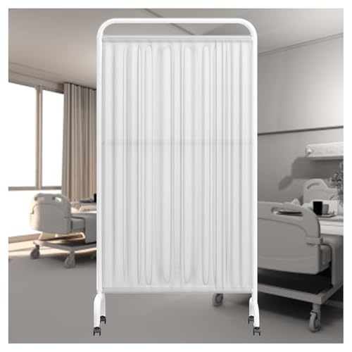 Paravent médical blanc à 2 panneaux pliables de 1,8 m