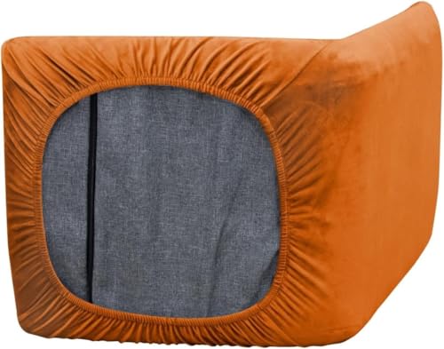Funda de silla de suelo de terciopelo gris con protector para gaming extraíble 5