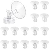 Flange Inserts 13/15/17/18/19/20/21mm 14PC Compatible with Momcozy S12 pro/S9 pro/S9/S10/S12/Medela/TSRETE/Spectra/Bellababy Breast Pumps, Reduce 24mm Tunnel Down to Correct Size