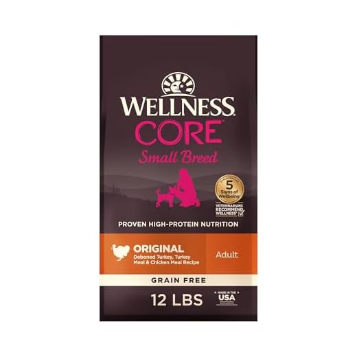 Wellness CORE Dry Dog Food, Small Breed, Grain-Free, High Protein, Natural, Original Turkey & Chicken Recipe, (12-Pound Bag)