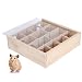 Longzhuo Birdlantern Hamster Spielzeug, Hamster Labyrinth Maus Mäuse Naturholz Interaktives intelligentes Haustier Spielzeug mit Acrylglas