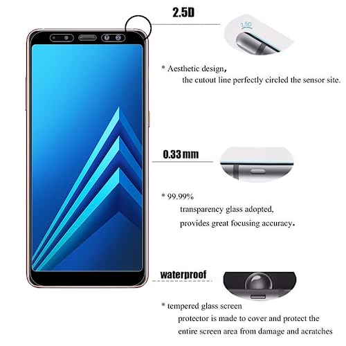 Tzstz 3 pezz per Samsung Galaxy A6 Plus/ A8 Plus