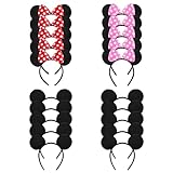 NEWTGAN 20 PCS Mouse Ears Headbands for Birthday Party Theme Park Costume Play Celebration for Boys...