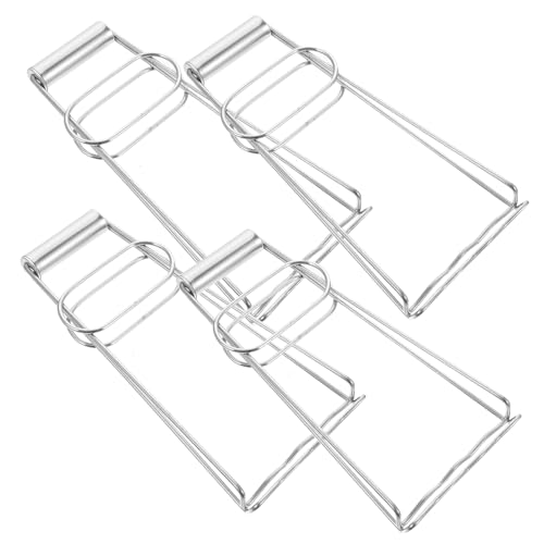ARTSEWPLY 4個 ステンレス製耐熱皿用火傷防止クリップ 軽量コンパクトで片手操作可能 電気調理器や蒸し器対応の多機能ボウルグリッパー