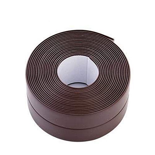 Preisvergleich Produktbild No Logo Zuhause 4 Satz wasserundurchlässige Dichtungsstreifen Self Adhesive Sealant Caulk Streifen Badewanne PVC-Dichtband und Badezimmer Für zu Hause Küche Bad (Size : Brown)