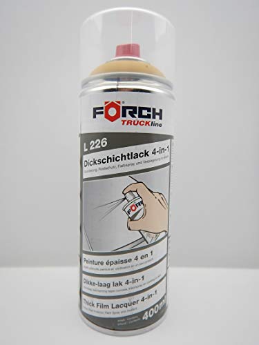 FORCH 4 in 1 Caterpillar GELB Bagger DICKSCHICHTLACK Lack Spray SPRAYDOSE 400ML (1)