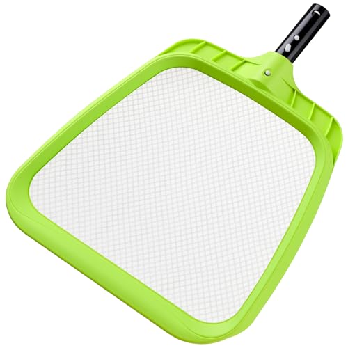 Sepetrel Pool Skimmer Net - Professional Heavy Duty Reinforced Frame Leaf Rake Nylon Flat Net Ultral Fine Mesh for Spa Pond Swimming Pool Cleaning Supplies and Accessories (Pole Not Included)