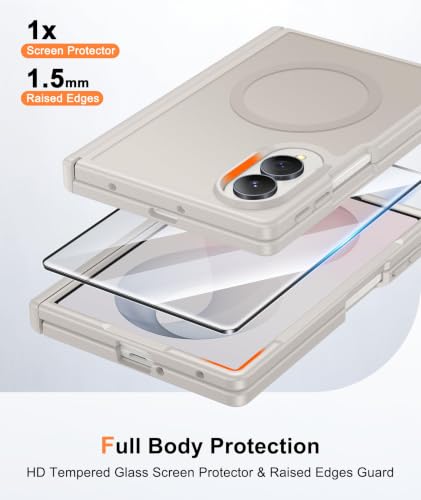 Image of FNTCASE for Galaxy Z Fold 8 Case: Compatible with MagSafe Hinge Protection