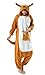 DELEY Unisex Erwachsene Tieroutfit Pyjamas Schlafanzug Cosplay Verkleiden Kostüme Jumpsuit Tierkostüme,Kangaroo,M: Körperhöhe:156cm-170cm