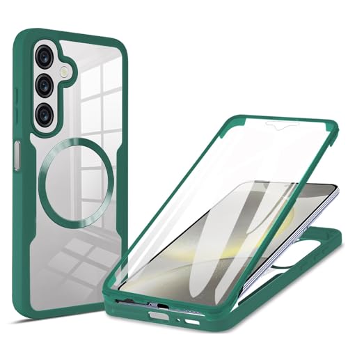 KOOLRIVER�EFor Galaxy A37 �P�[�X A37 5G �J�o�[ �N���A �w�ʓ��� ���� �O��ی� �t���J�o�[ Qi�[�d ���C�����X�[�d�Ή� �ی�P�[�X �V���v�� ������(�O���[��)